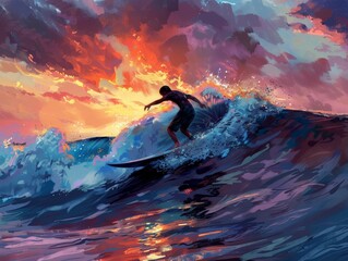 Sunset Surfing: Men's Shortboard Final in Japan