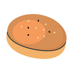 Bun icon clipart avatar logtotype isolated vector illustration