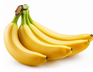 Banana set isolated on white background, full depth of field