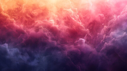 Abstract Background with Pink and Orange Clouds Illustration
