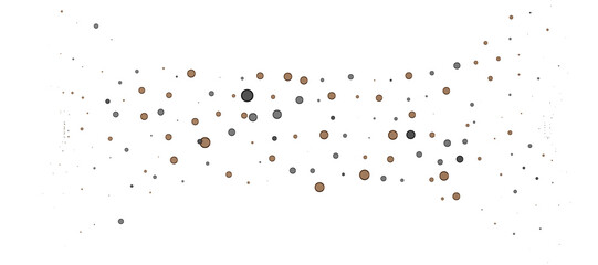 Glorious Cascade: Exquisite 3D Illustration of Glowing gold Confetti