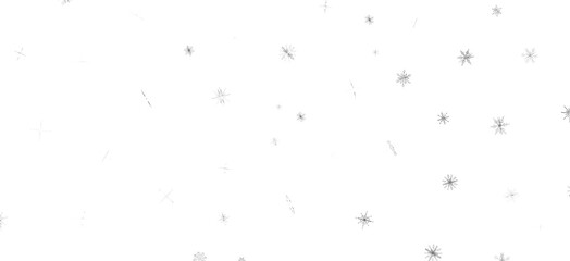 Sparkling Snowfall: Dynamic 3D Illustration of Falling Christmas Snowflakes