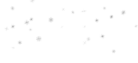 Magical Snowfall: Brilliant 3D Illustration Showcasing Descending Christmas Snowflakes