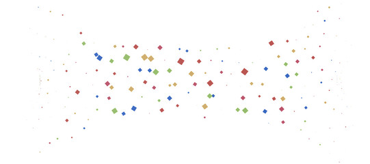 confetti png. Gold confetti falls from the sky. Glittering confetti on a transparent background. Holiday