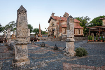 Naklejka premium medieval square in La Romana District of Dominican Republic