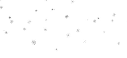 Magical Snowfall: Brilliant 3D Illustration Showcasing Descending Christmas Snowflakes