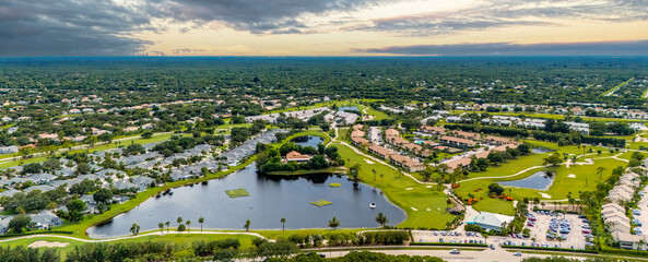aerial view of Jupiter Florida golf club and residences © Bruce