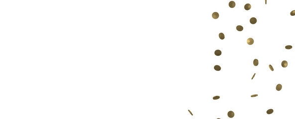 Radiant Revelry: Dynamic 3D Illustration of a Radiating Gold Confetti Celebration