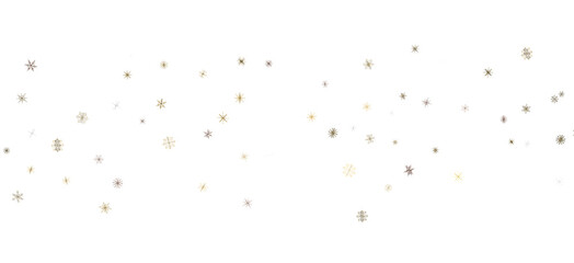 Whirling Snowflakes: Enthralling 3D Illustration of Falling Festive Snow Crystals