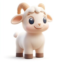 Cute Cartoon Goat