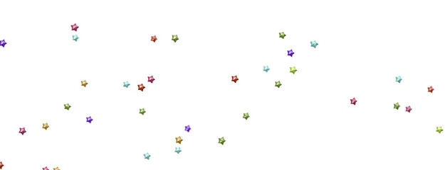 Cosmic Overture: Step Into the Allure of a 3D Colorful Stars Rainfall