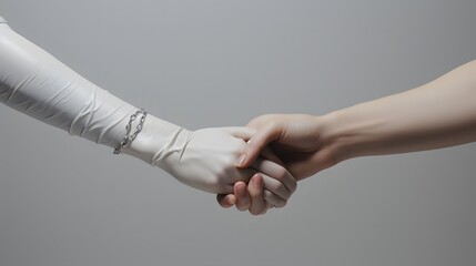 Hands reaching towards each other for a symbolic and artistic representation of connection and unity.