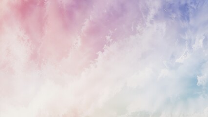 Obraz premium A dreamy pastel sky with soft pink and purple clouds, perfect for backgrounds and designs requiring a tranquil and ethereal touch.