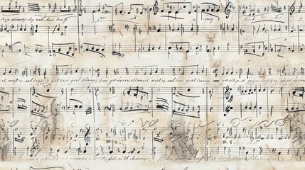 Vintage Sheet Music Background.