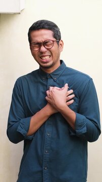 A man suffering chest pain