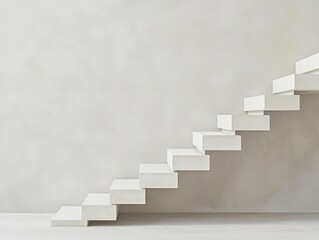 Detail of a modern house s floating staircase with a minimalist design, close-up, simplicity in interior architecture, modern elegance