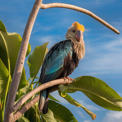 blue and yellow macaw