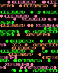 Naklejka premium abstract big data computer web internet pattern error glitch mozaic background vector layout banner editable