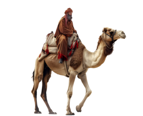 man ride camel