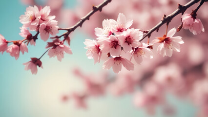 Obraz premium pink cherry blossoms