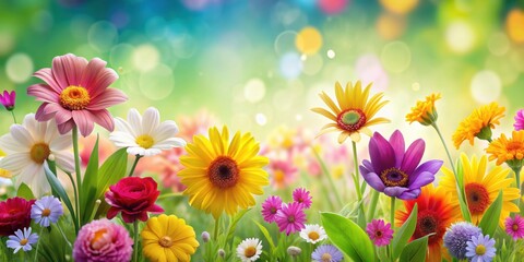 Beautiful and vibrant floral background perfect for spring and summer designs, floral, background, flowers, vibrant, colorful