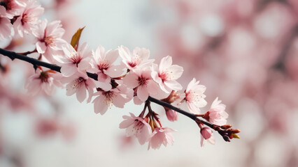 Obraz premium pink cherry blossoms
