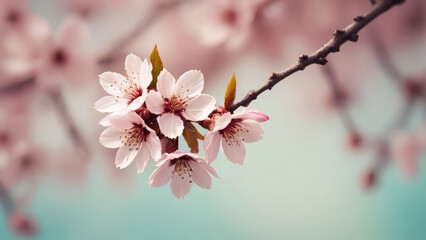 Obraz premium pink cherry blossoms