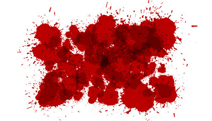 abstract and messy red paint splatter backdrop design