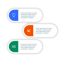 corporate infographic 3 steps workflow background for success marketing