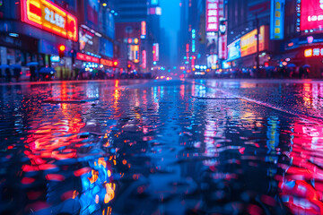 night view of the city