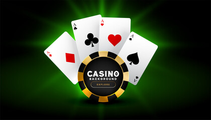 casino gambling ace card background for web competition