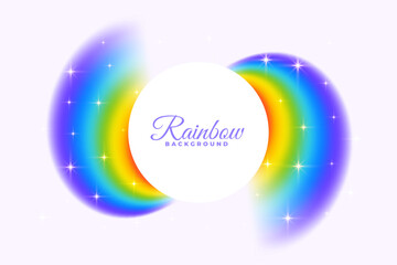 Obraz premium eye catching rainbow vibrant background with sparkle effect