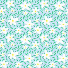 seamless pattern of flower for fabric repeatable wallpaper