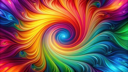 Fototapeta premium An abstract background featuring vibrant colors and swirling patterns, abstract, background, design, colorful, graphic