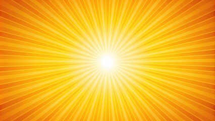 Obraz premium Vibrant yellow orange sunburst background, sunburst, bright, colorful, radiant, glowing, summer, warm, abstract, texture