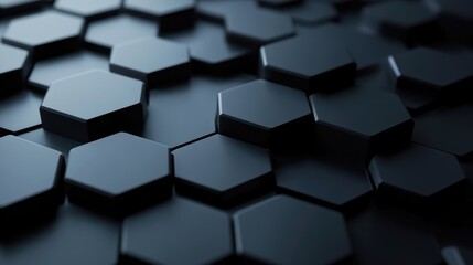Abstract hexagonal design, representing technology or medical themes, with a minimalist aesthetic and room for text.