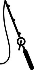 fishing rod for fishing concept icon