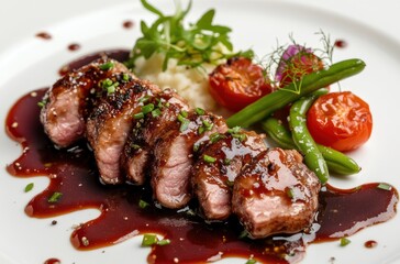 Grilled Meat and Vegetables