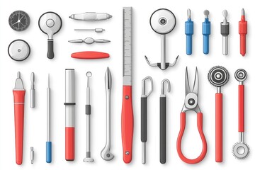 Set of Professional Tools for Leathercraft and Handicraft