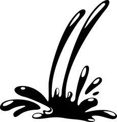 Obraz premium water splash symbol