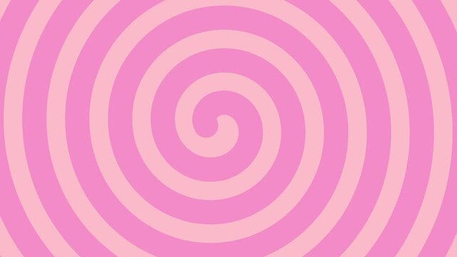 ピンクのラインが伸びるスパイラルアニメーション（ピンク背景）