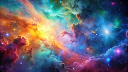 Fototapeta premium Abstract colorful space nebula background, space, nebula, abstract, colorful, background, galaxy, cosmic, universe
