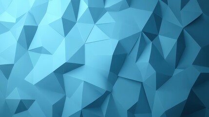 Fototapeta premium A vibrant low poly blue background, perfect for modern designs and digital art with a fun, cartoonish flair.