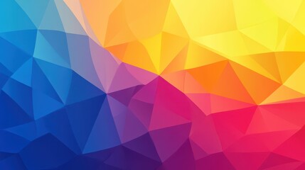 Obraz premium A vibrant polygonal vector background featuring modern textures that create a playful, cartoonstyle illustration.