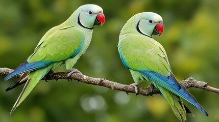 Fototapeta premium pair of parrots