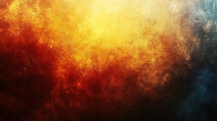 Fototapeta premium Abstract Fire and Ice Texture: A fiery, abstract background with warm, orange and yellow hues, contrasted by cool, blue tones. 