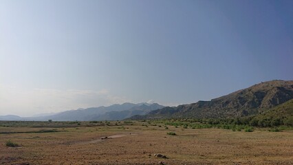 Obraz premium Mountainous Landscape with Village