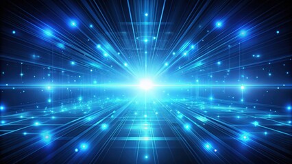 Fototapeta premium Abstract motion background of speed light in blue technology, motion, abstract, background, speed, light, blue, technology