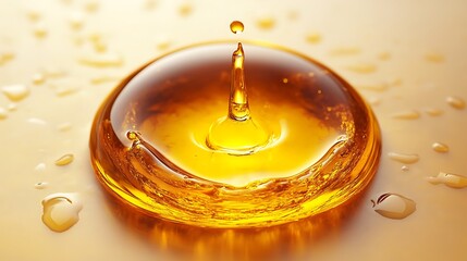  Golden Liquid Droplet 