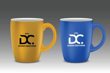 Realistic Vector  Mug Design 